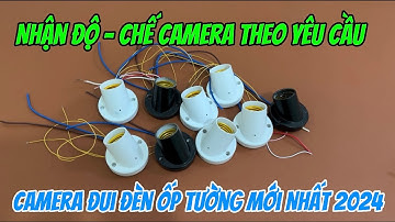 Camera ngụy trang đui đèn ốp tường HÀNG ĐỘC QUYỀN , Camera giấu kín giá rẻ wifi quay 24/24 tốt nhất