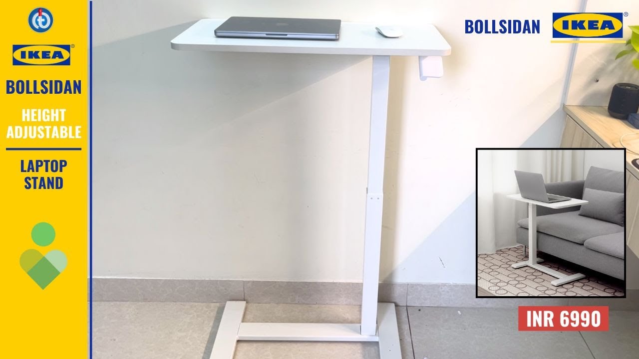 IKEA BOLLSIDAN Height Adjustable Laptop Stand | Unboxing, Assembly