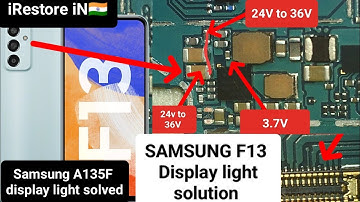 All Samsung mobile display light, samsung SM-E135F, SM-E135F display light Jumper,Samsung F13 jumper