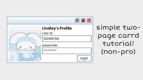 tutorial on this simple two-page non-pro carrd! - © elroseria