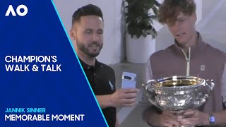Champion's Walk and Talk 🏆 | Jannik Sinner | Australian Open 2024
