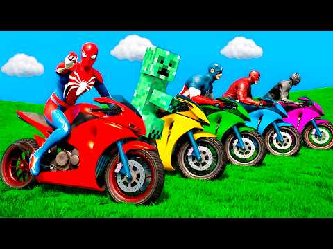 الرجل العنكبوت انقاذ باتمان Spider-Man Rescue batman vs iron man vs venom funny Game GTA 5 superhero