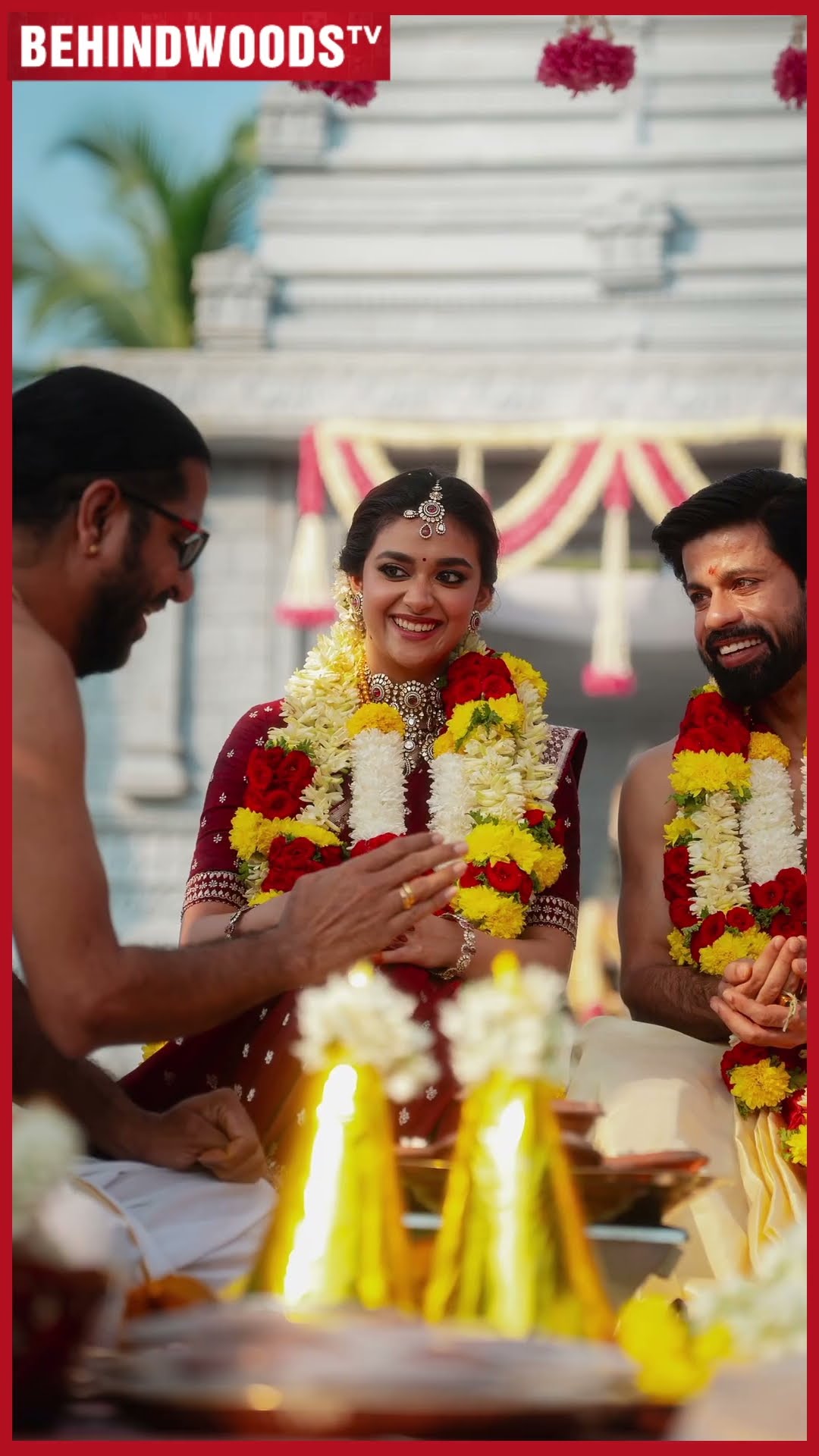 Keerthy Suresh Weds Antony ? தாலி கட்டியதும் கலங்கிய Keerthy, முத்தம் கொடுத்த Antony