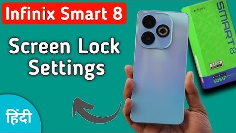 infinix smart 8 screen lock kaise lagaye || How to set screen lock 🔒 in infinix smart 8