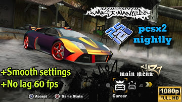 nfs most wanted pcsx2 nightly last version smooth 60fps settings