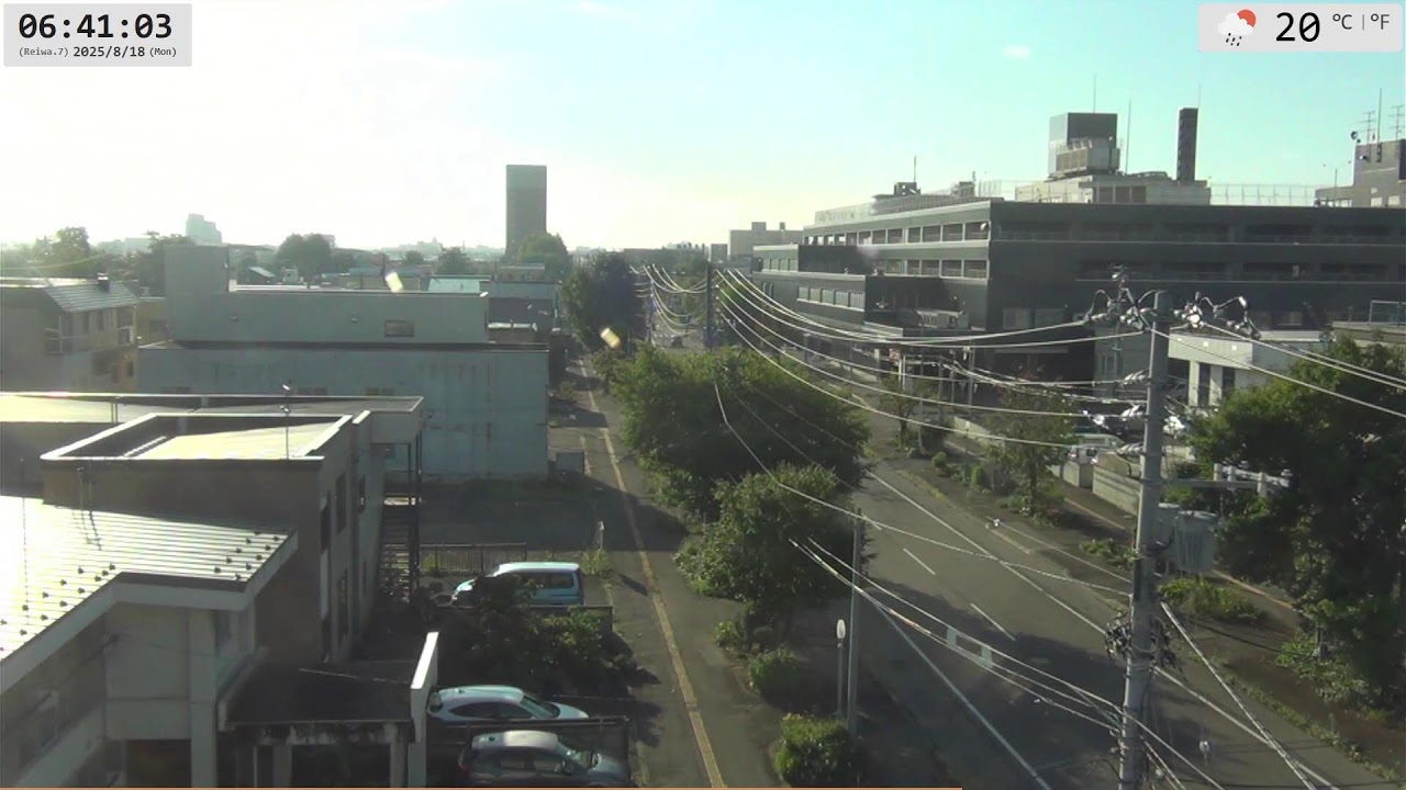 お天気カメラ 北海道旭川市  Live camera / Asahikawa, Hokkaido, Japan