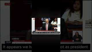 Congresista says Dina’s Trips abroad are harmful, votes for them anyway. #dinaboluarte #Peru