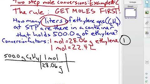 Two-Step Mole Conversions - Example #2