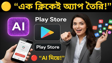 apps কিভাবে তৈরি করে | AI দিয়ে নিজের অ্যাপ বানান + Play Store Upload | Bangla Tutorial 2025”