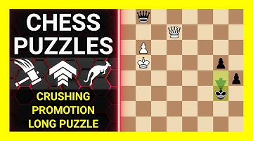Chess Puzzles to Practice. Themes: Crushing, Promotion, Long puzzle. Learn Chess