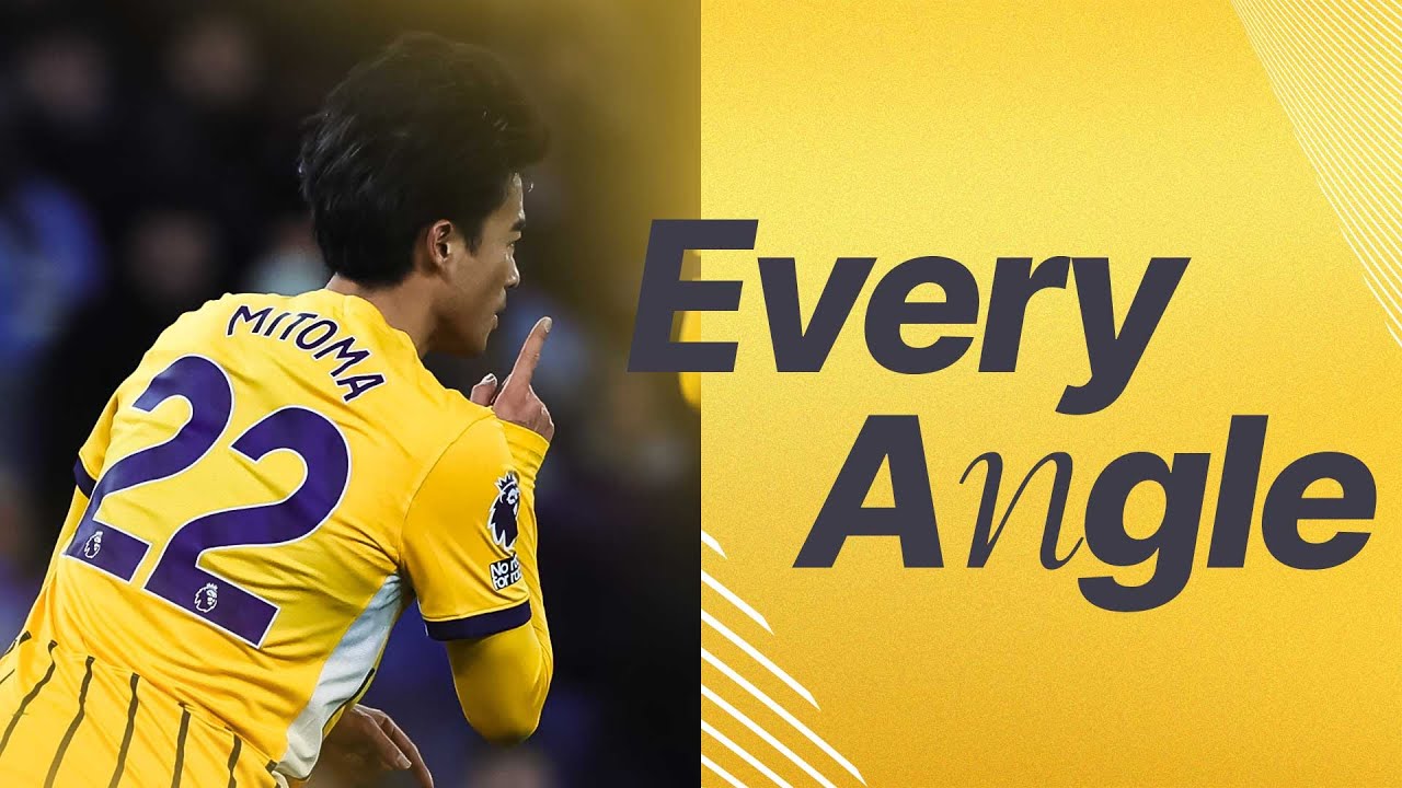 EVERY ANGLE | Mitoma On Point At Man City - YouTube