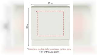 Review Balco Para Forno De Embutir 80 X 60 Cm Com Tdano Madesa Cor Branco