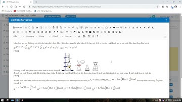 Hướng dẫn đưa câu hỏi lên hệ thống LMS trường THPT Xuyên Mộc