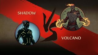 Tutorial on how to defeat Volcano in Shadow Fight 2 without Magic or Ranged Weapons.