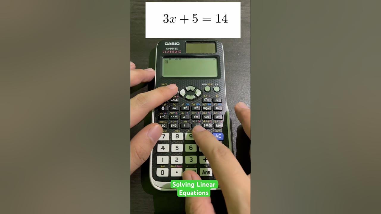 Solving Linear Equations Using Casio fx991EX Classwiz enginerdmath 
