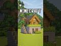 【マイクラ建築】小さくておしゃれなサバイバルハウスを建築してみた #shorts #minecraft #マイクラ #マイクラ建築