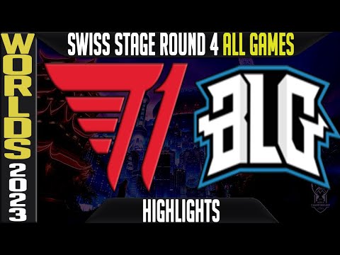 T1 vs BLG Highlights ALL GAMES | S13 Worlds 2023 Swiss Stage Day 8 Round 4 | T1 vs Bilibili Gaming