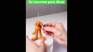 Garfield #shorts #confeitariaemcasa #dicas #pastaamericana #confeitariaartesanal #docespersonalizado