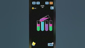 Water color sort 💦🌈😊level 113#youtubeshorts #youtubeshorts #thegalaxygamergirl a