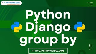 How to use group by in Python Django | Python Django group by