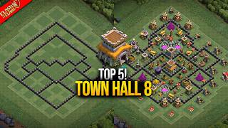 TOP 5! Town Hall 8 TH8 Base Layout   Copy Link 2026 | clash of clans