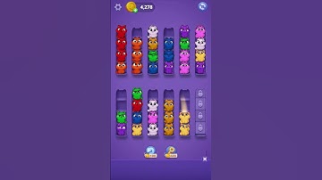 Kitty Sort: Twisted Tails Level 55 | Funny Games