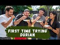 Americans try durian for the first time | Musang King Malaysia 🇲🇾