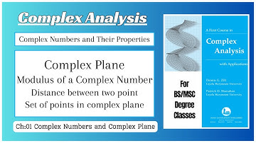 Complex Plane || Modulus in Complex Numbers || Set of Points || Complex Analysis-I by dennis G. Zill