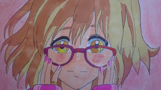 Drawing Mirai Kuriyama -Beyond the Boundary - 栗山 未来-境界の彼方-Speed Drawing - Time Lapse