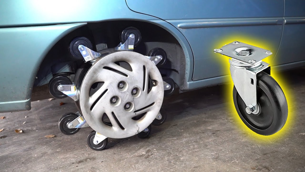 we made a tire out of shopping cart wheels youtube