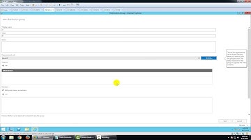 Create Distribution Group in Exchange 2016