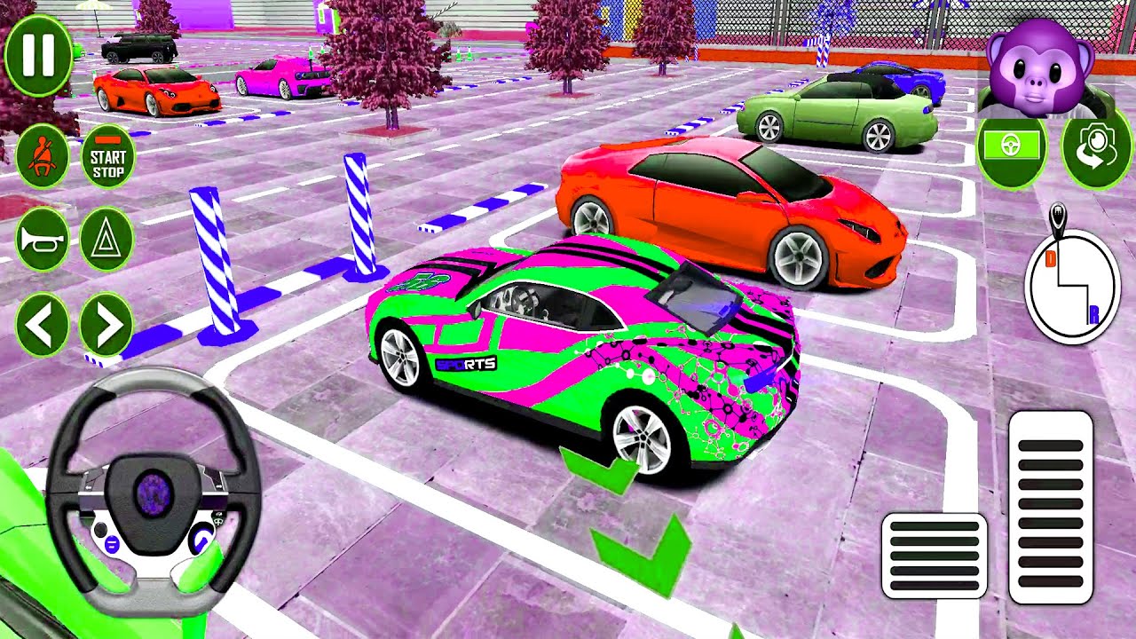 PARKING CAR-SIMULATOR GAME | SB4G V222 | MONKEYGAMEPLAY