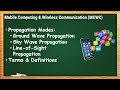Propagation Modes - Ground Wave, Sky Wave & Line-of-Sight Propagation | MCWC - 2.2