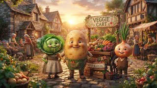 गरीबी से अमीरी तक! 🥔🧅🥬 | आलू, गोभी और प्याज़ ने शुरू किया Business | Hindi Cartoon Story #aivideo 
