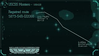 USCSS Montero Route