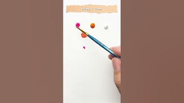 Pha 3 màu cơ bản sẽ ra sao? #satisfyingart #paintmixing #painting #hocve #vetranh