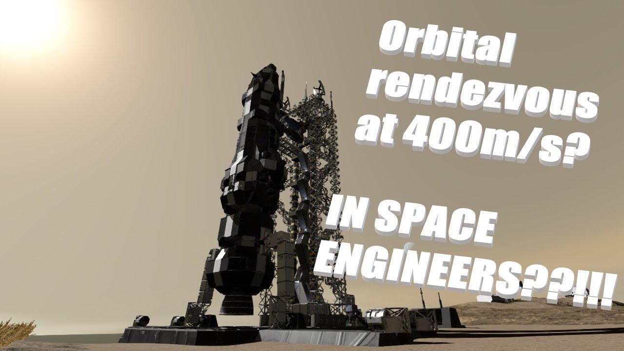 Space Engineers - Space rendezvous at low simulated orbit and docking ...