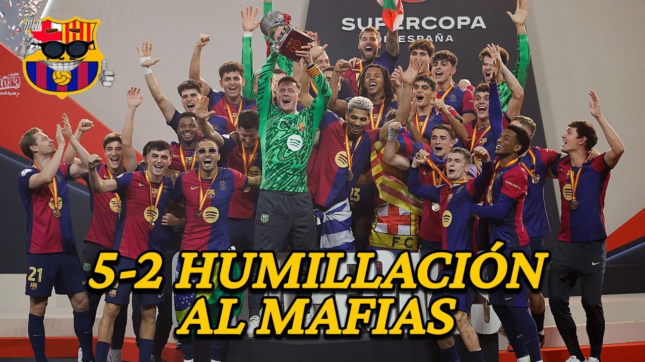HUMILLACION DEL BARCA 5 - 2 REAL MADRID SE GANO LA SUPERCOPA - YouTube
