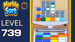Marble Sort level 739 walkthrough solution