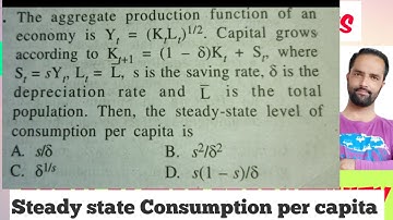 Consumption per capita Solow model numerical
