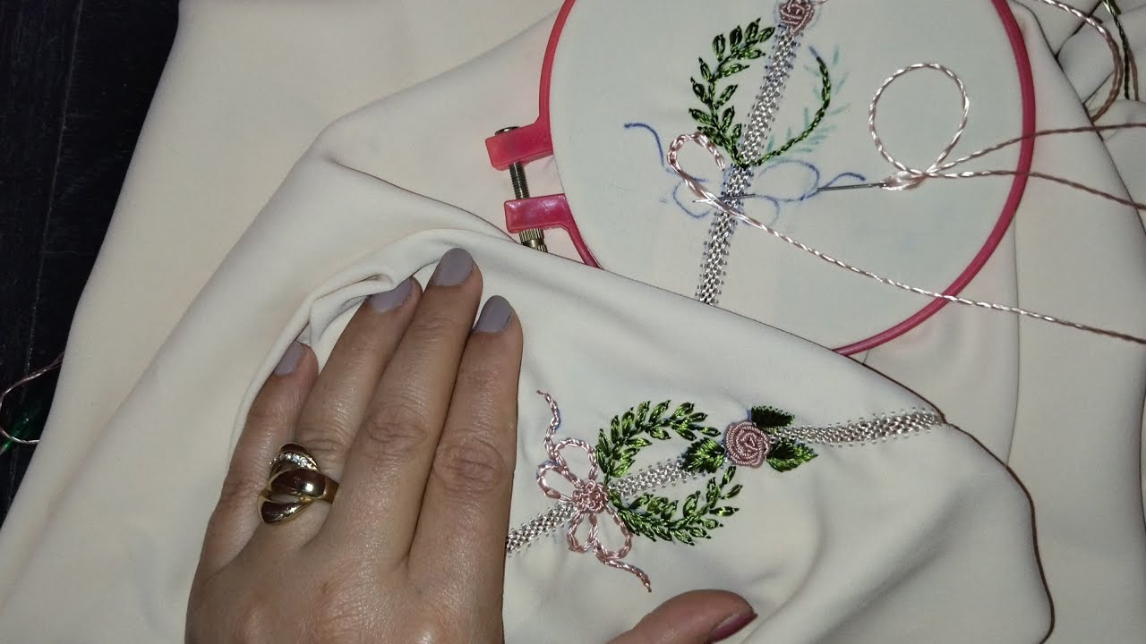 جلابة مخزانية بالراندة وطرز برازيلي رشمة  ملكية