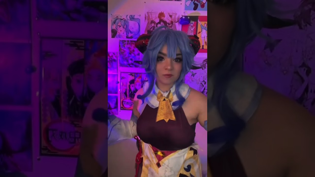 Ganyu💜💜 #cosplay #cosplaymakeup #ganyu #genshinimpact