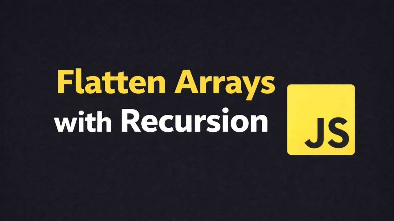 Flatten Nested Arrays Without Using Flat Method - YouTube