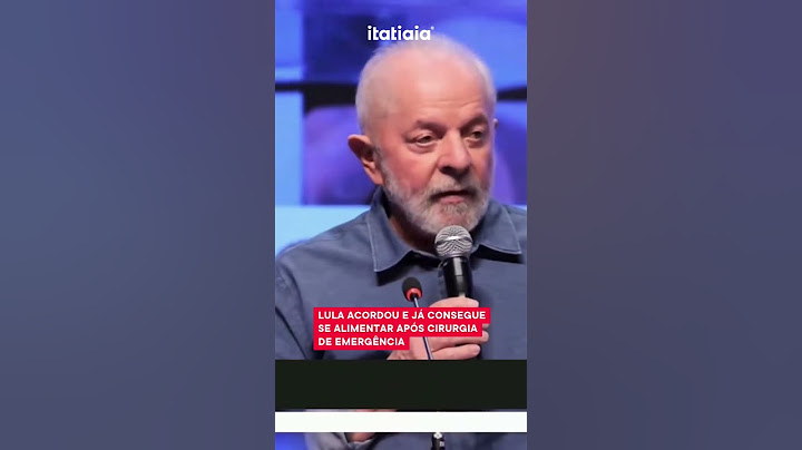 LULA ACORDOU E JÁ CONSEGUE SE ALIMENTAR APÓS CIRURGIA