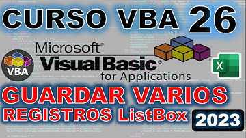 Control ListBox Guardar Varios Registros Curso VBA EXCEL @JANSCONSULTING