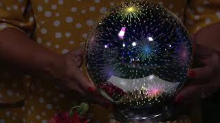 Paradise Battery Operated Fireworks Tabletop Sphere on QVC