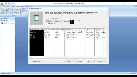 Importing two diiferent .csv files both with primary keys