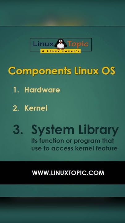 components of linux operating system #linuxtopic #linux # ...
