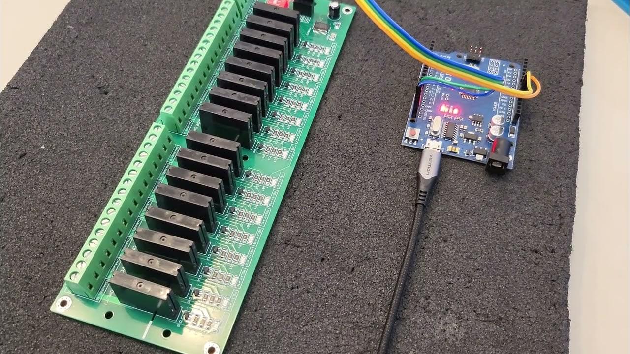 16 Channel I2C Solid State Relay module PCF8575 Arduino Raspberry ...