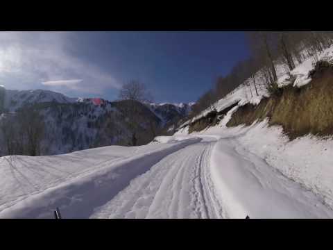 bakhmaro road in winter / ბახმაროს თოვლიანი გზა ზამთარში - Le one Emotions